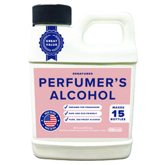 Tillbrook perfumer’s alcohol 16oz bottle ready for easy fragrance base preparation.