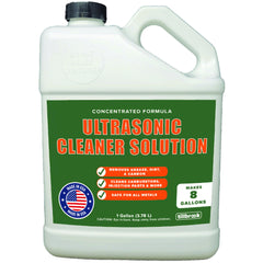 Tillbrook Ultrasonic Cleaner Solution bottle pour for precise dosing and 8-gallon mixes.