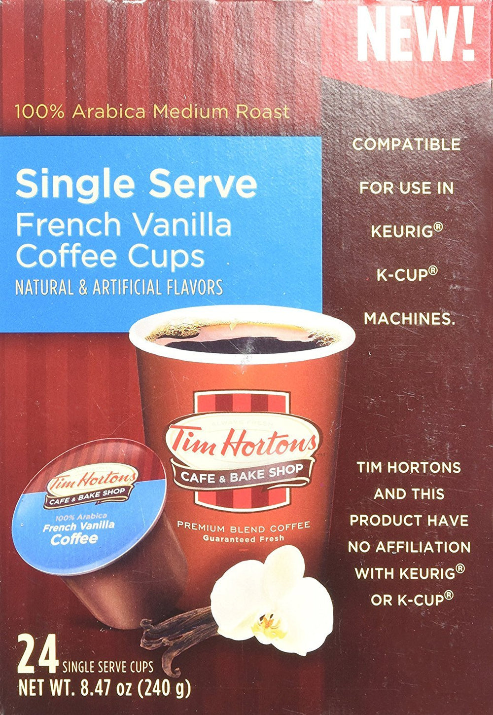 Arabica bean blend from Central and South America, for smooth flavor.