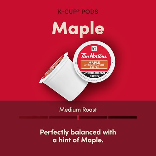 Tim Hortons Keurig compatible pods for quick morning coffee.