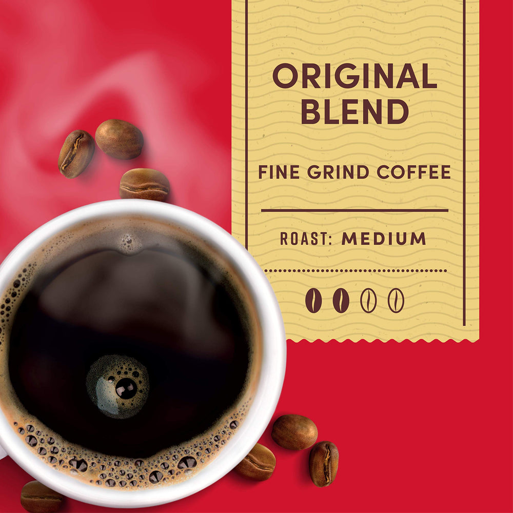 Tim Hortons Original Blend brew-steaming cup, capturing smooth finish and inviting aroma.