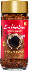 Close-up of Tim Hortons Original Blend label, highlighting 100% Arabica quality