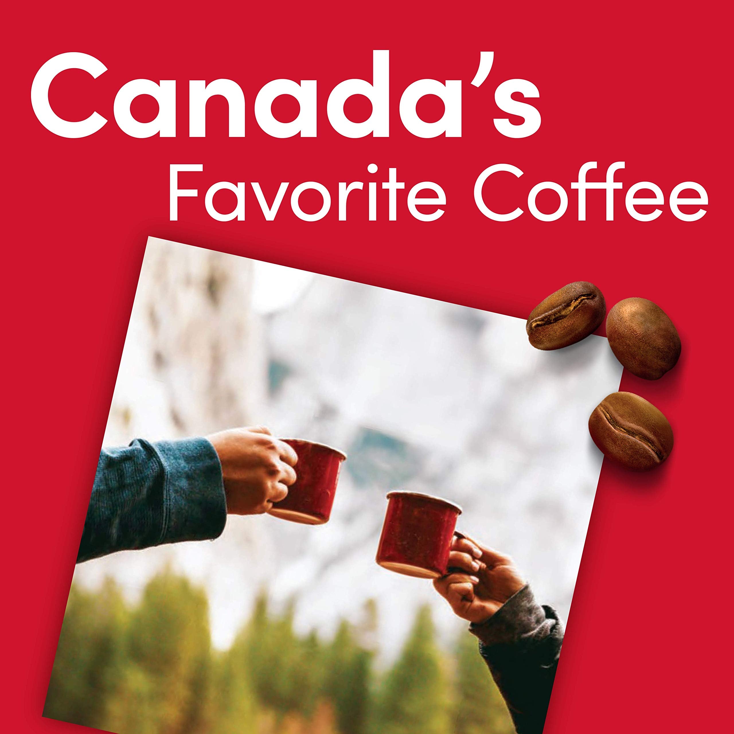 Tim Hortons signature decaf aroma inviting a cozy coffee moment.