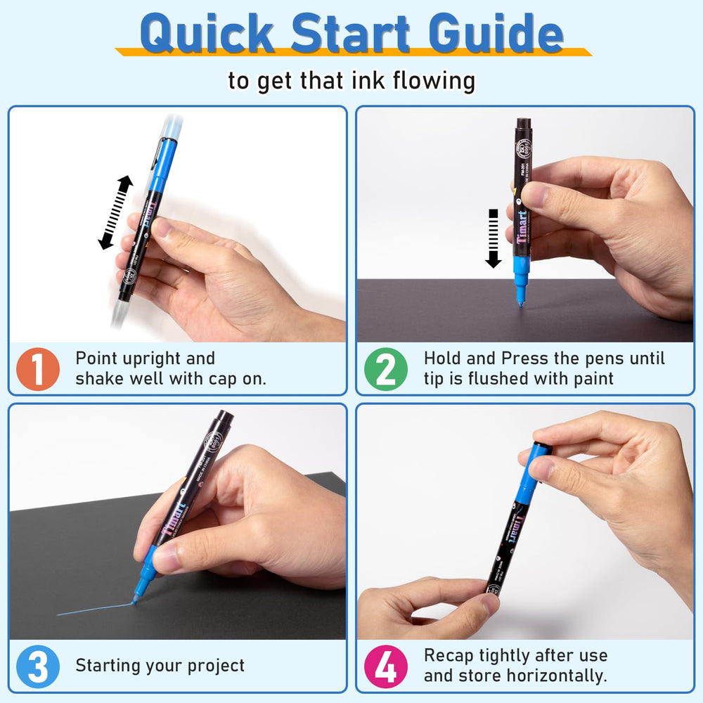 Timart chalkboard art marker with 1mm tip enables neat handwriting.