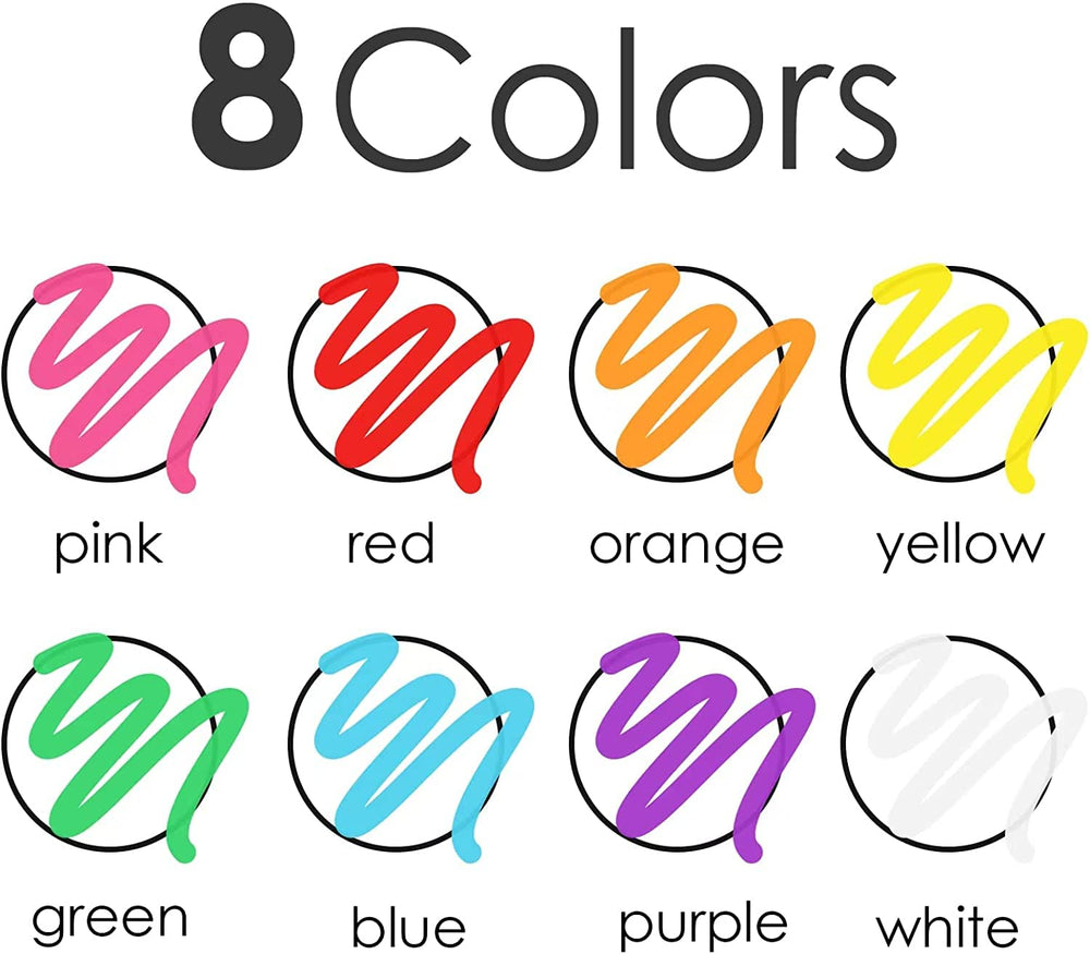 Timart neon colors chalk marker set adds vibrant visibility for windows and menus.