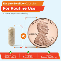 TIME-CAP LABS psyllium husk capsules label close up.