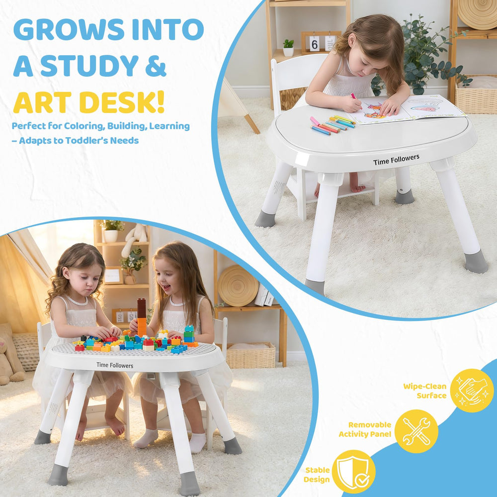 Time Followers standing play center supporting independent exploration and early motor skills