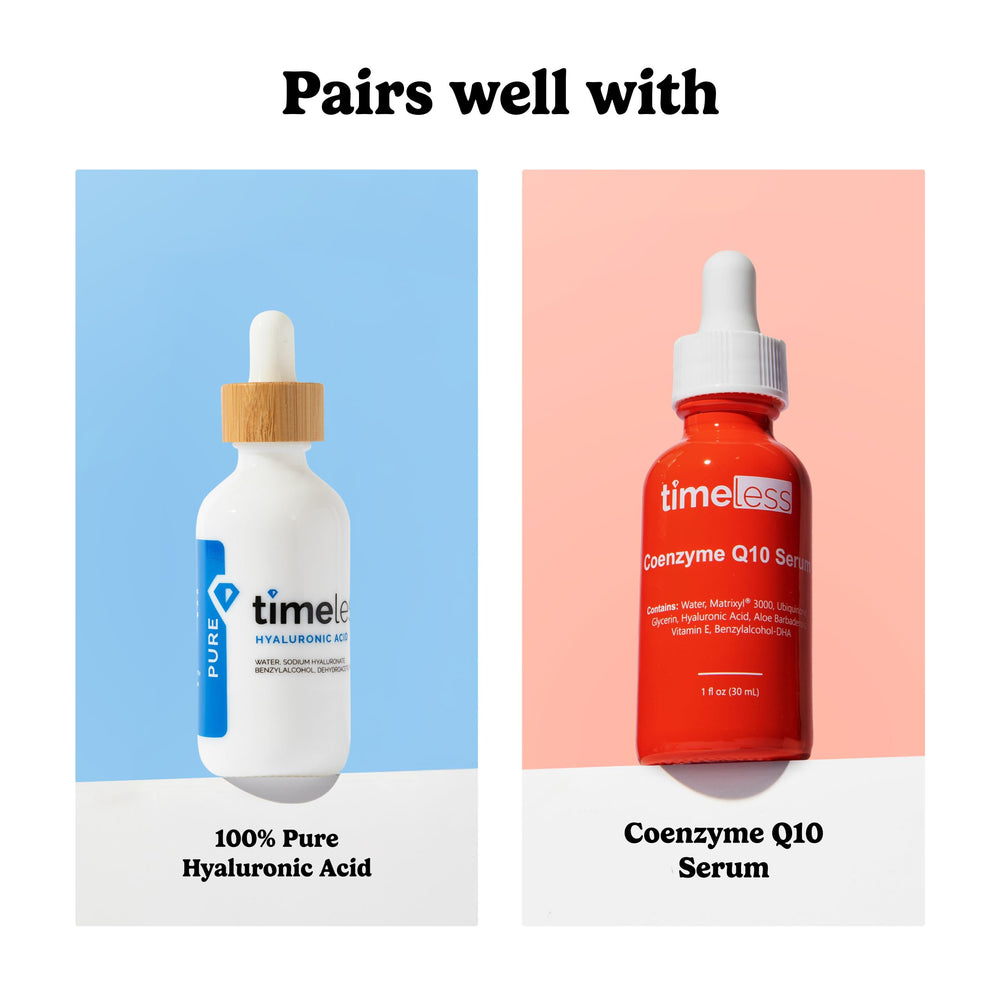 Timeless Skin Care cruelty-free packaging highlights paraben-free and fragrance-free claims