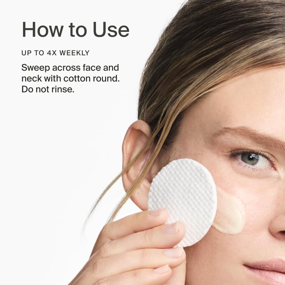 Timeline Mitopure exfoliator helping pores feel cleaner and skin surface smoother.