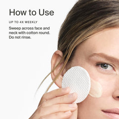 Timeline Mitopure exfoliator helping pores feel cleaner and skin surface smoother.