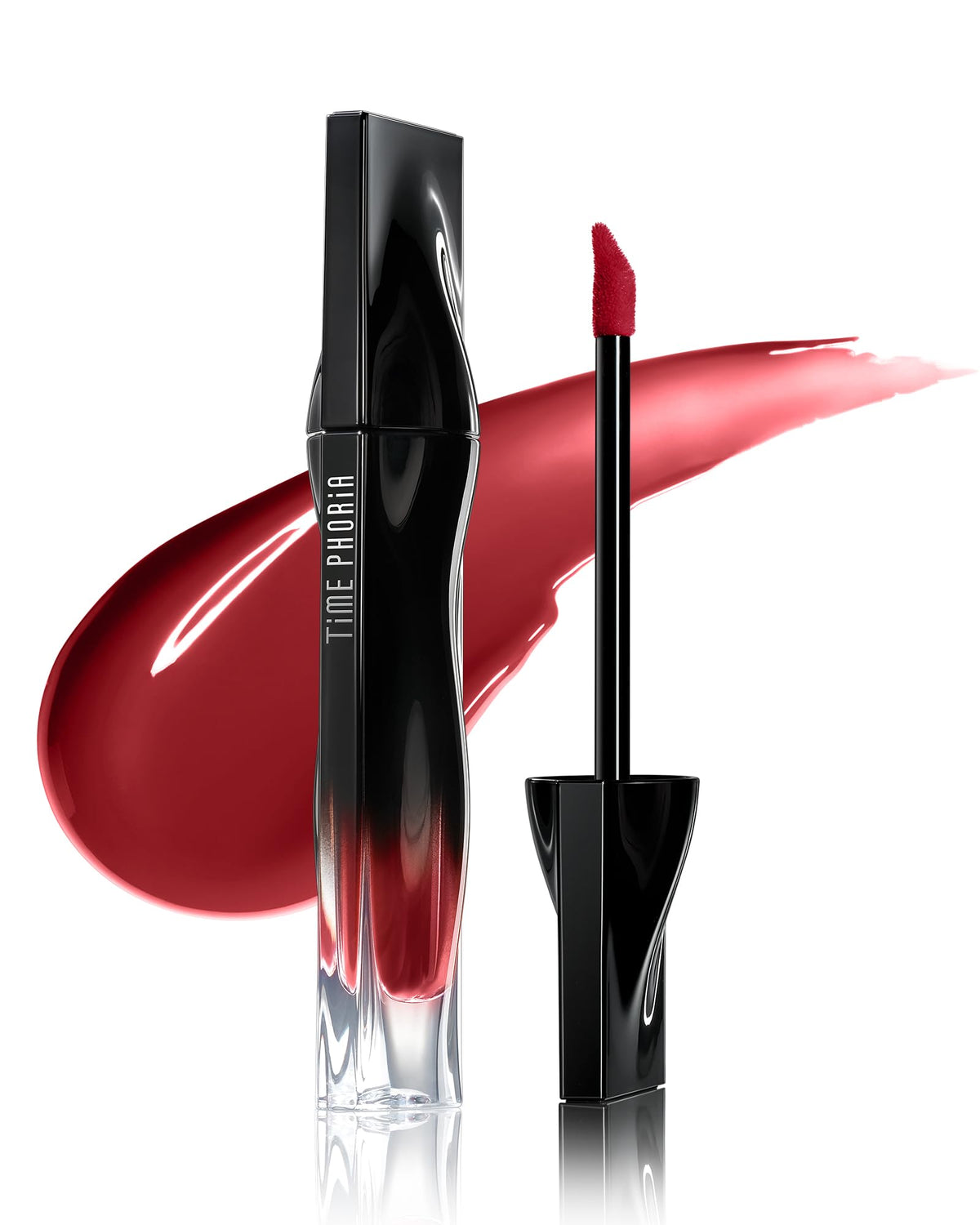 TIMEPHORIA Stellar Dust Lip Stain 09 Enigma packaging signals premium color and gift-ready presentation.