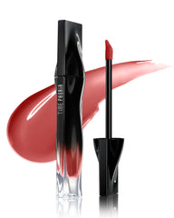 Timephoria Stellar Dust Lip Stain 11 Futura rose-brown-gloss swatch for vibrant color
