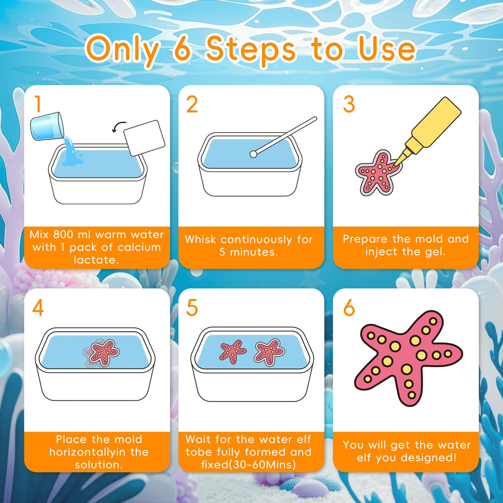 Timetome Magic Water Elf molds with 10 designs for diverse creations