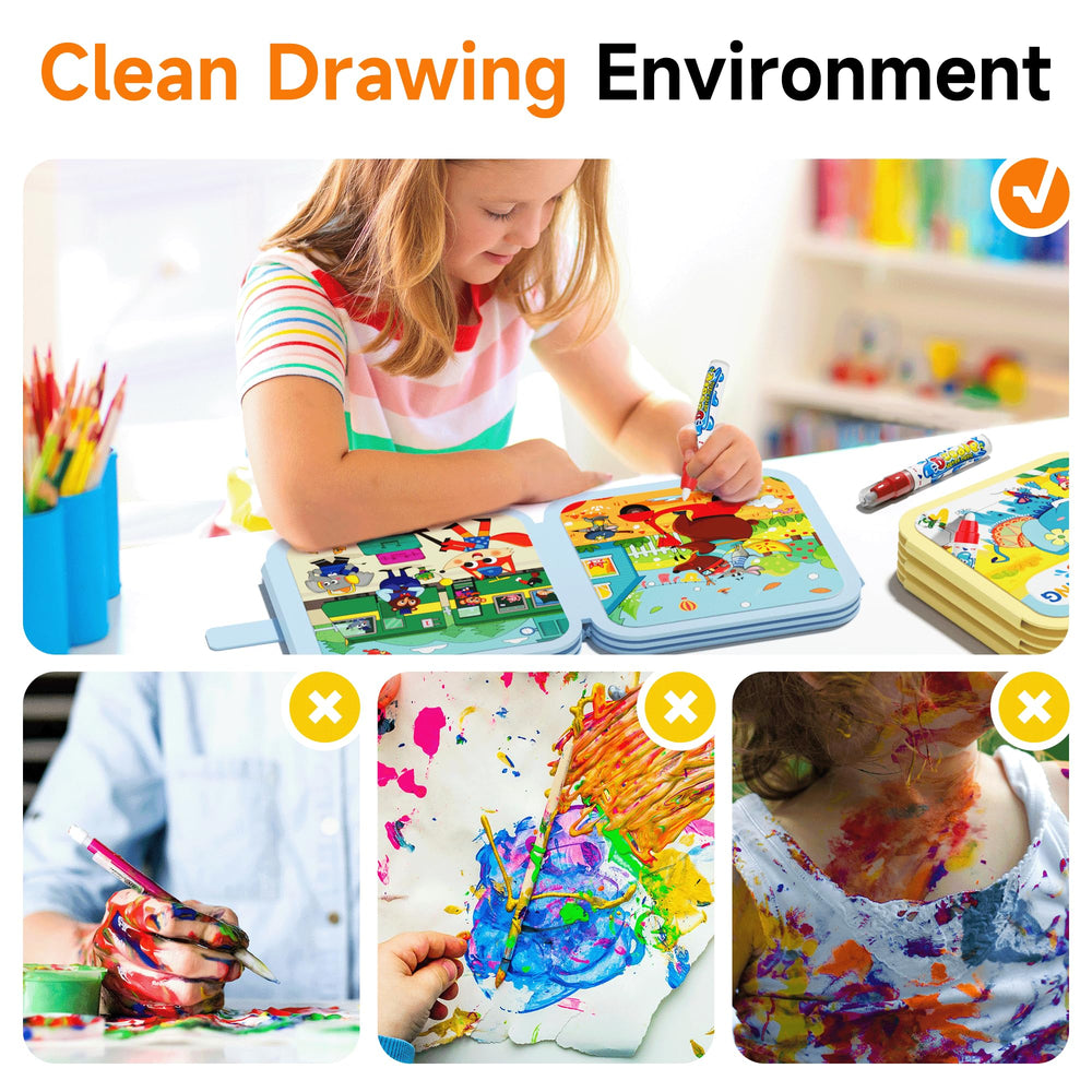 Timetome Water pens provide easy, refillable drawing without mess.