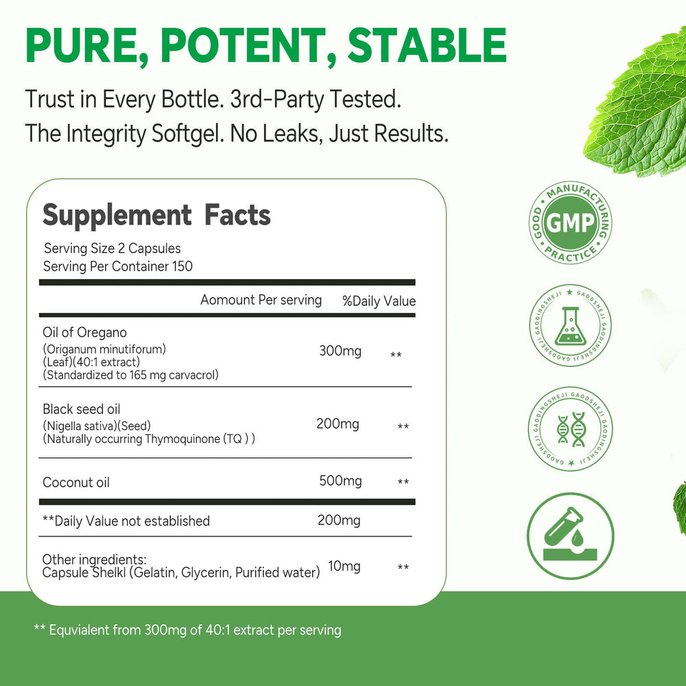 TIMORA ingredients graphic highlights coconut oil and black seed blend.