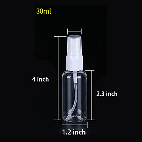 TINFO clear 30ml bottles for DIY fragrances and samples.