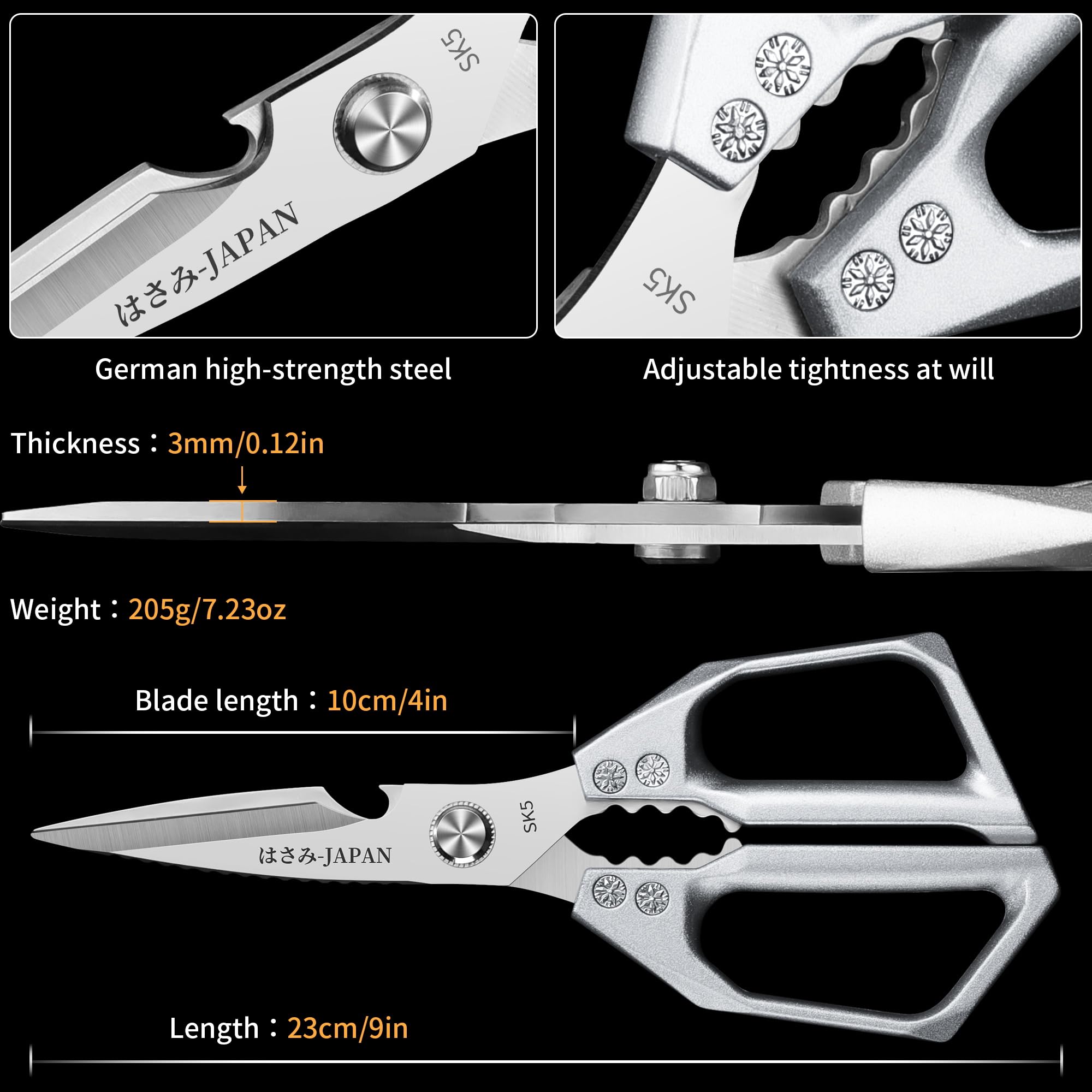Tingling Scissors demonstrating bone-cutting capability for poultry