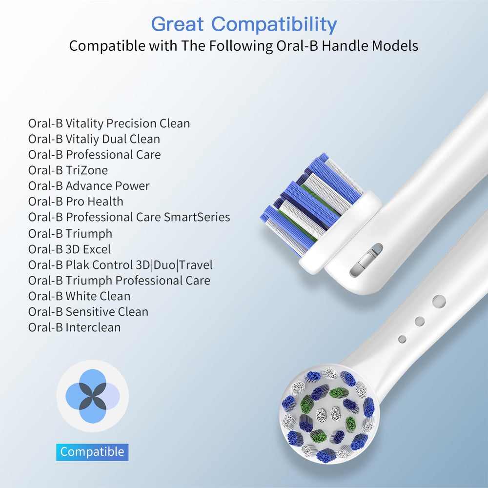 DuPont bristles provide soft, effective cleaning around sensitive gums