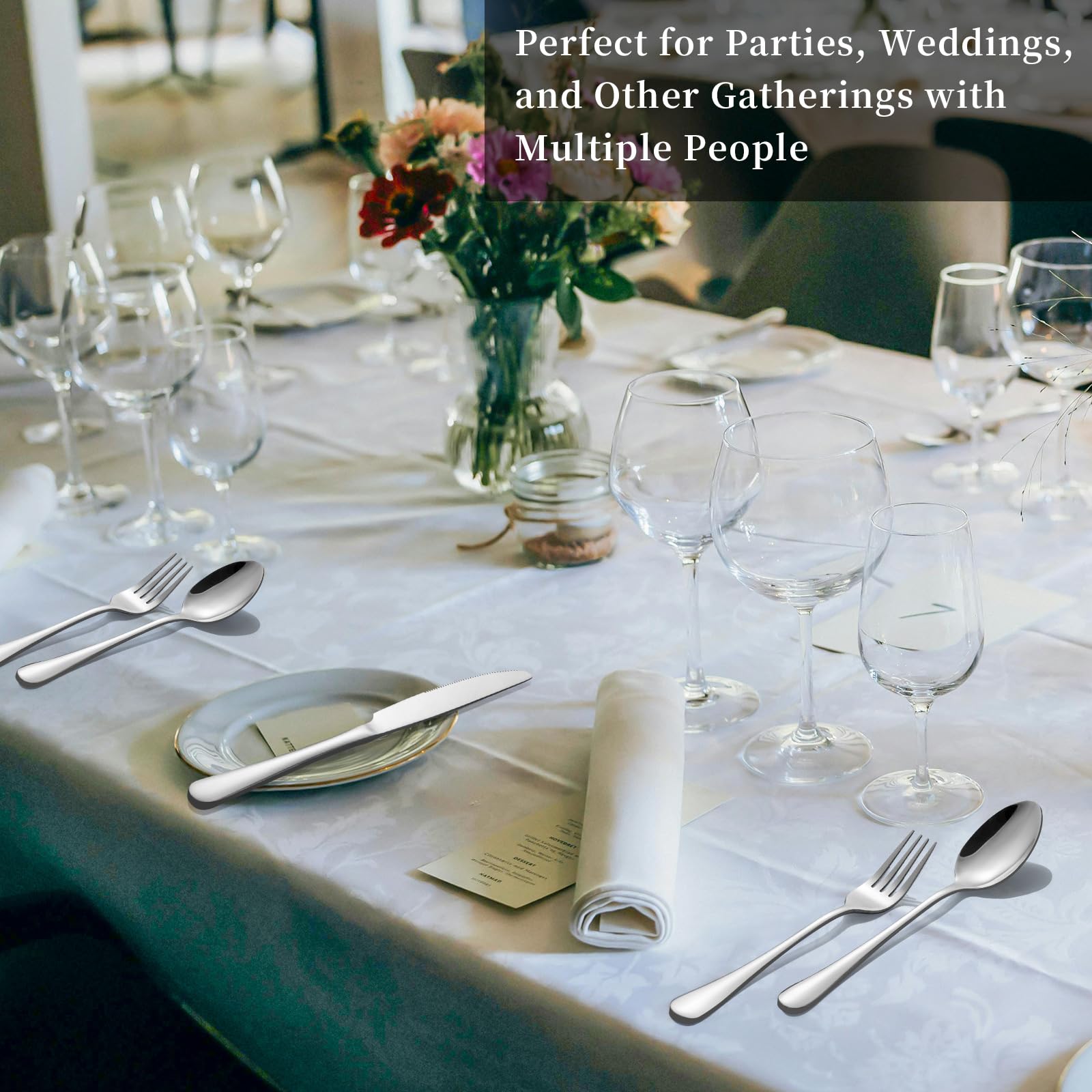 TININA dishwasher-safe flatware for easy cleanup after meals.