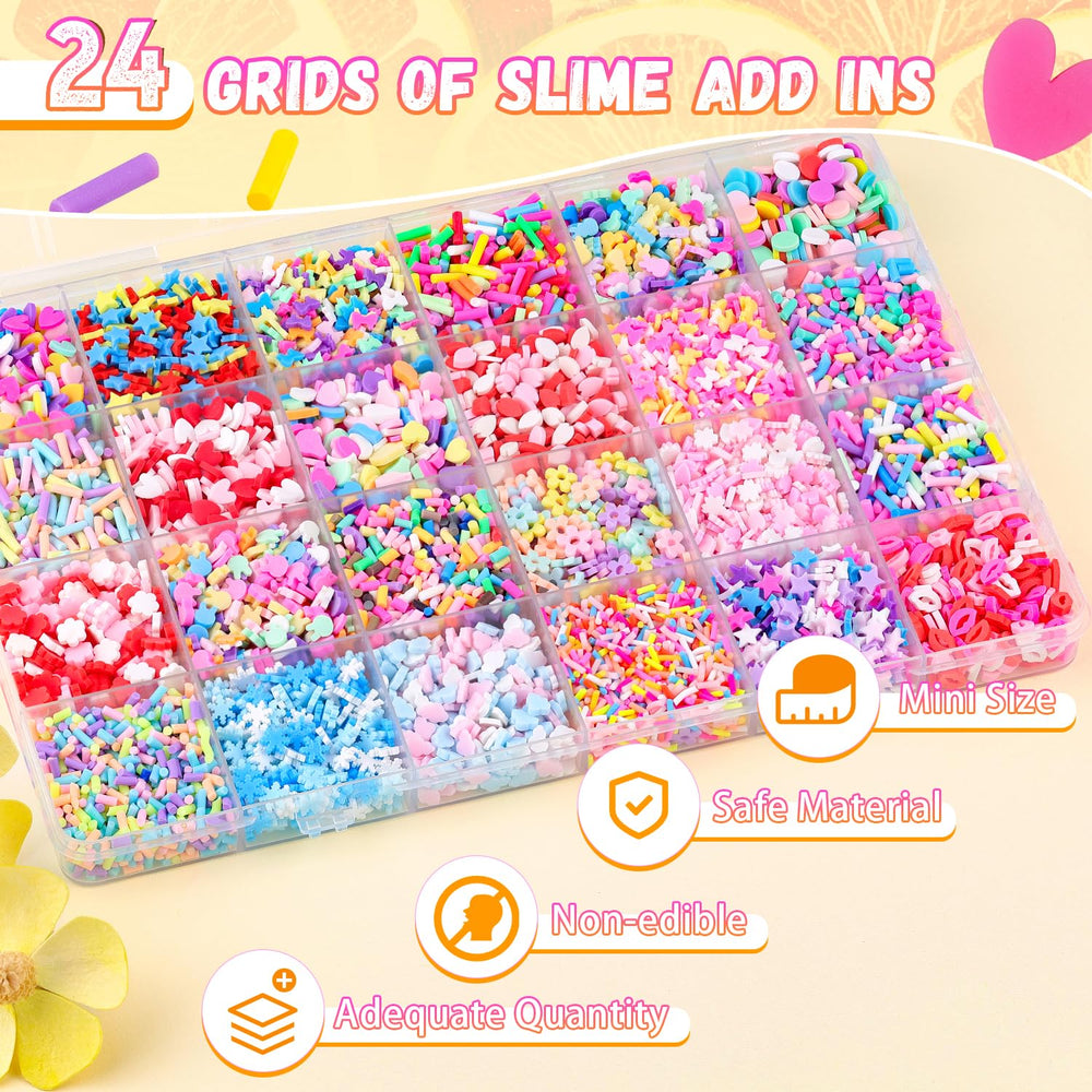 TINKRSTUFF fake sprinkles bow add colorful nail art and slime accents