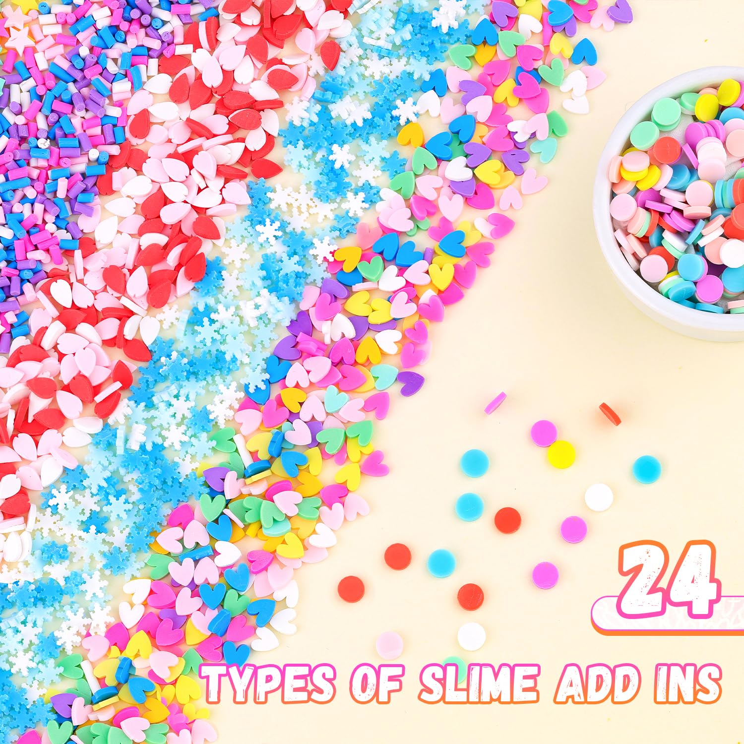 TINKRSTUFF fake sprinkles heart brighten crafts and DIY nail projects