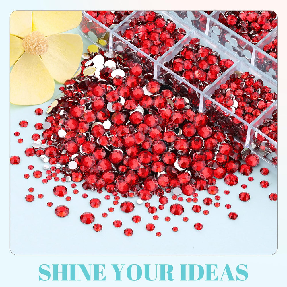 TINKRSTUFF flatback rhinestones set in multiple sizes for DIY crafts.