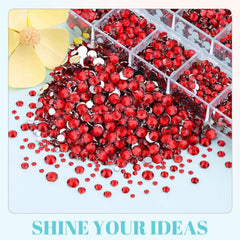 TINKRSTUFF flatback rhinestones set in multiple sizes for DIY crafts.