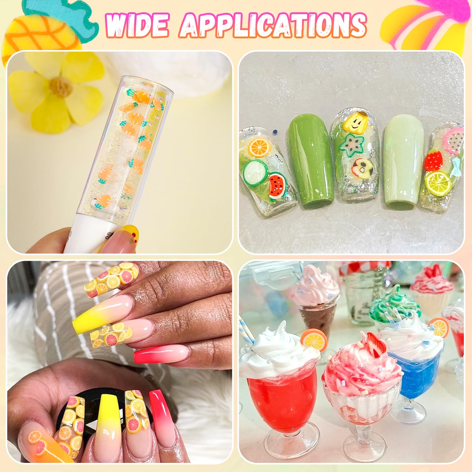 TINKRSTUFF orange slice design adds zest to slime and crafts