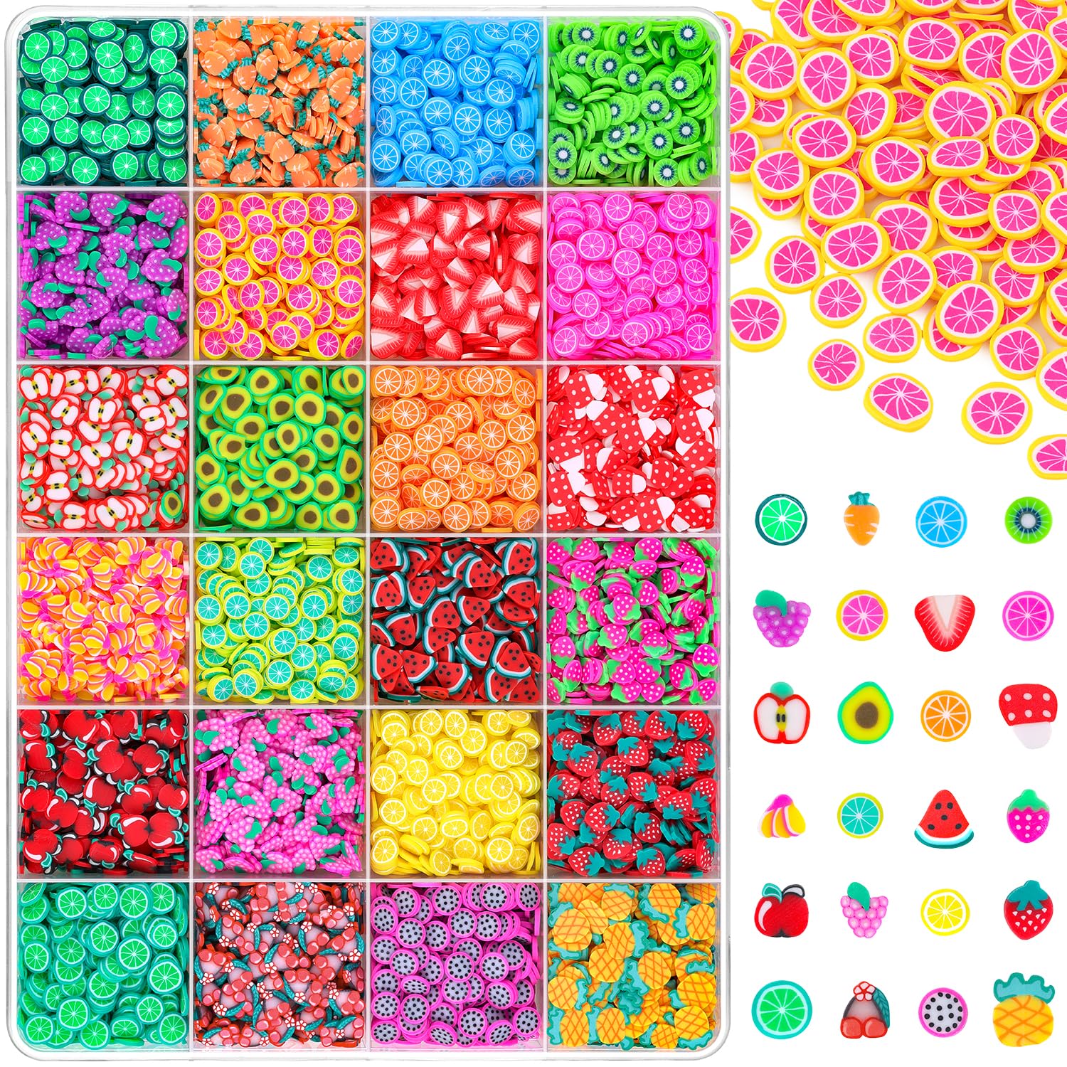 TINKRSTUFF strawberry slice design for slime and nail art projects