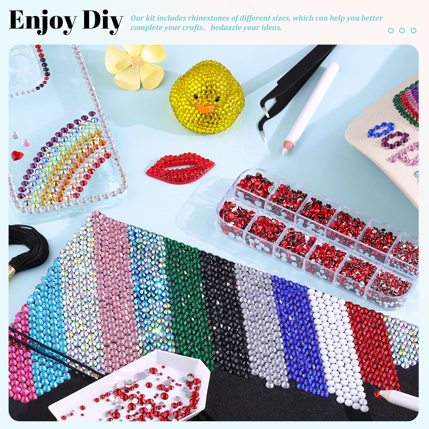 TINKRSTUFF packaging with grid guidance for organized crafting.