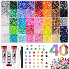 TINKRSTUFF rhinestones in a mixed-colors box for DIY crafts
