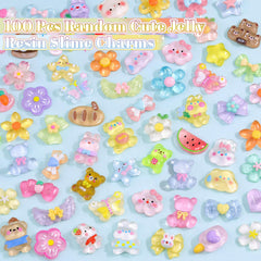 TINKRSTUFF slime charms color variety 100pc pack 02 for DIY projects.