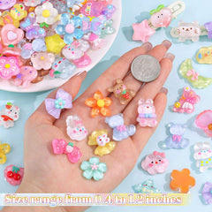 TINKRSTUFF slime charms color variety 100pc pack 03 for scrapbooking.