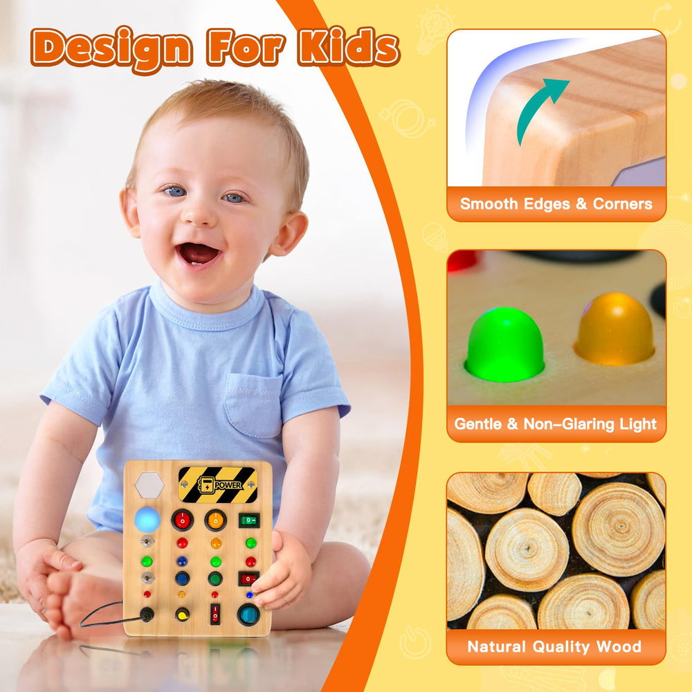 TINTECUSA Busy Board knob switches encourage precise finger actions and coordination.
