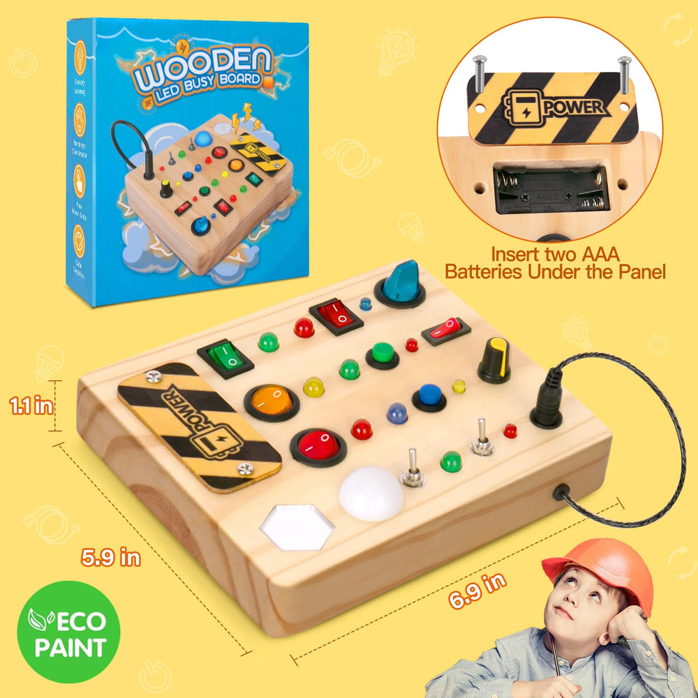 TINTECUSA Busy Board rounded edges ensure safe handling during busy playtime.