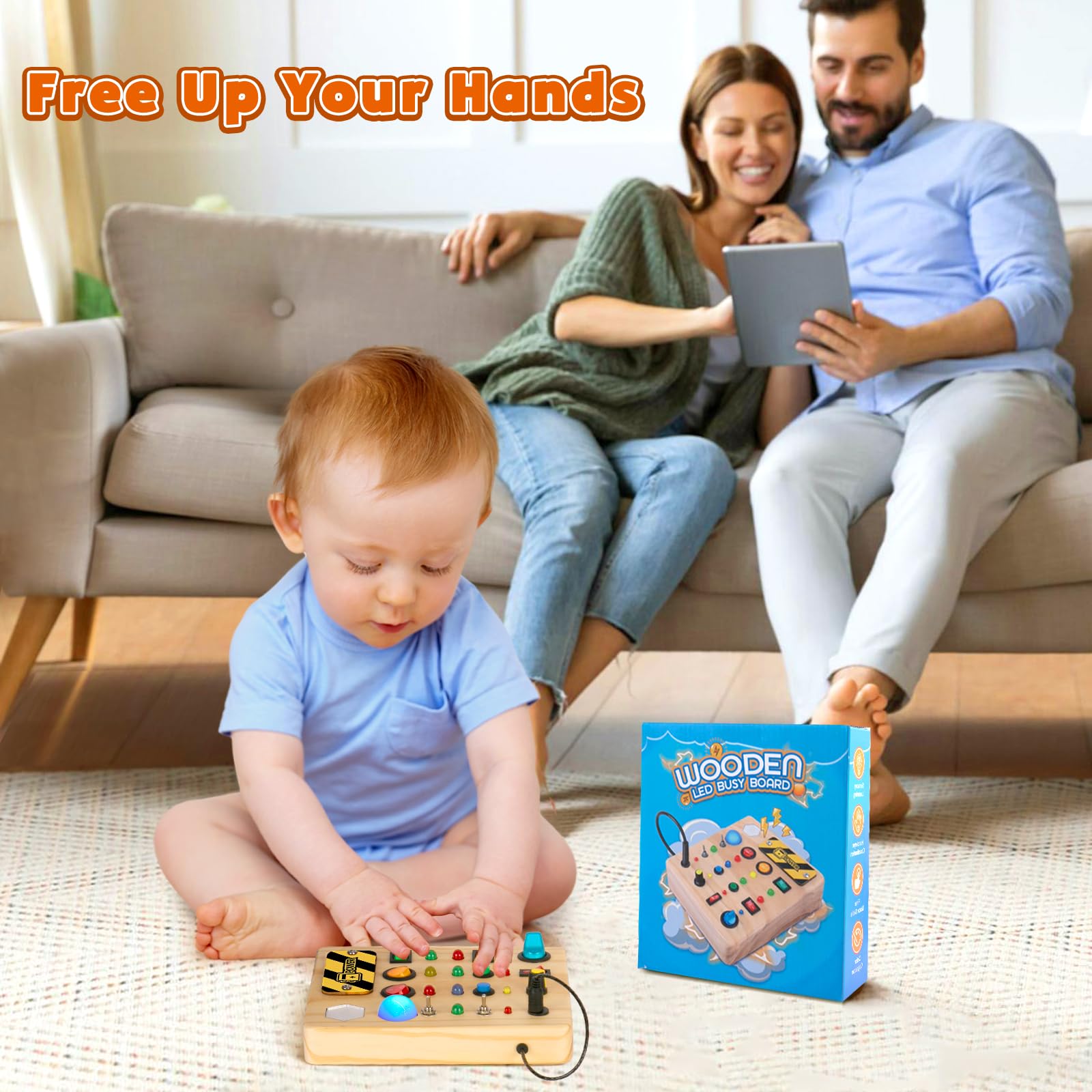 TINTECUSA Busy Board travel-friendly design makes car trips and flights easier.