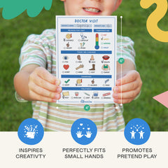 Tiny Expressions pretend-play notepads boarding-pass page encourages travel-themed storytelling
