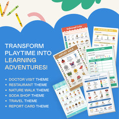 Tiny Expressions pretend-play notepads doctor-visit-chart page fosters caregiver role play