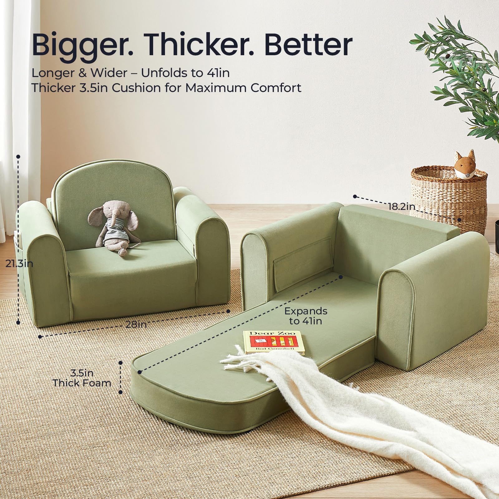 Tiny Land requires no assembly, just unfold for instant comfort.