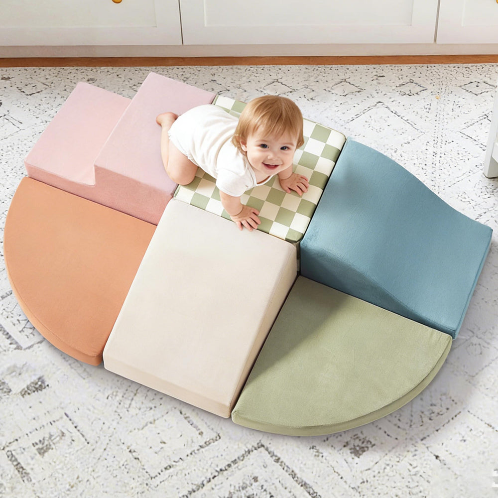 Tiny Land soft foam climbing blocks cubes for safe toddler play and crawling practice