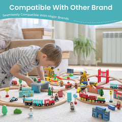 Tiny Land wooden-bridge adds length and storytelling opportunities to playtime.
