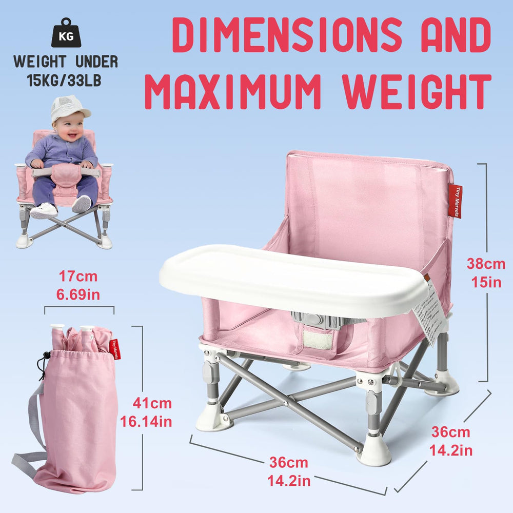 Tiny Marvels booster chair backed by a lifetime warranty for lasting peace of mind.