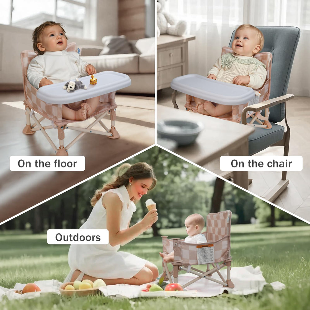 3-point safety harness keeps little one safely supported