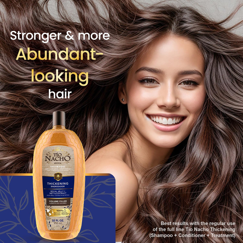 Creamy lather close-up of Tio Nacho shampoo on hair