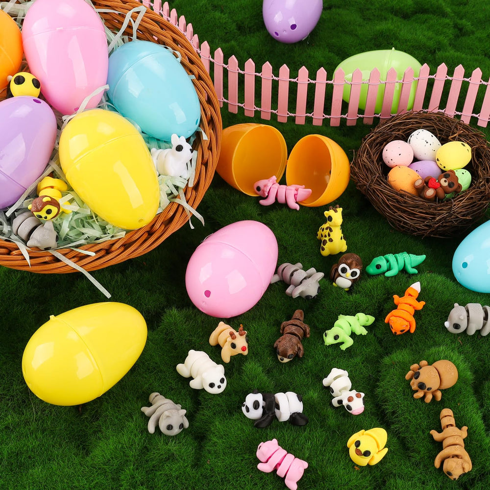 Tiocky 24 pack Easter eggs for complete hunt supplies in classrooms.