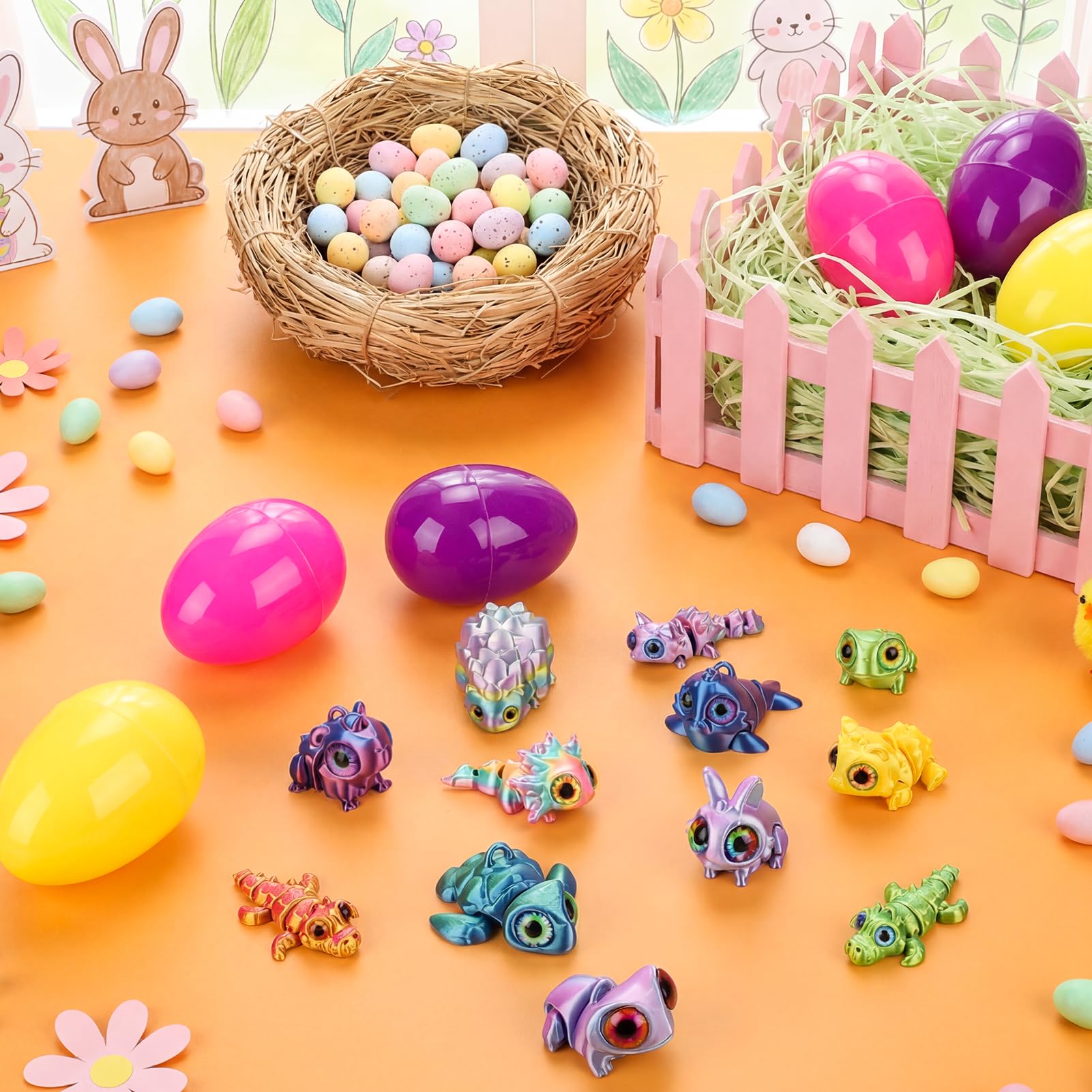 Tiocky Easter basket essentials with colorful fillable surprises