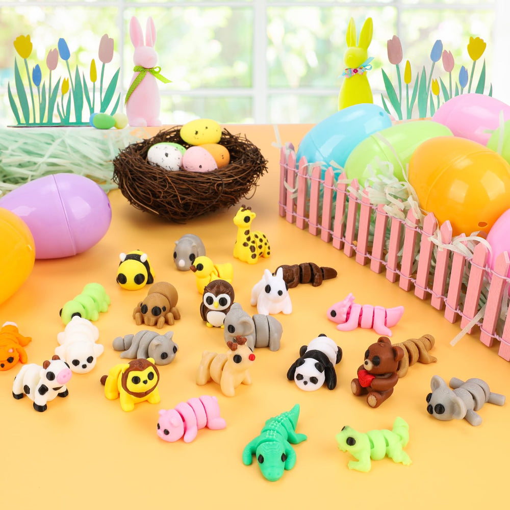 Tiocky party favors inspire imagination with articulated mini animals.