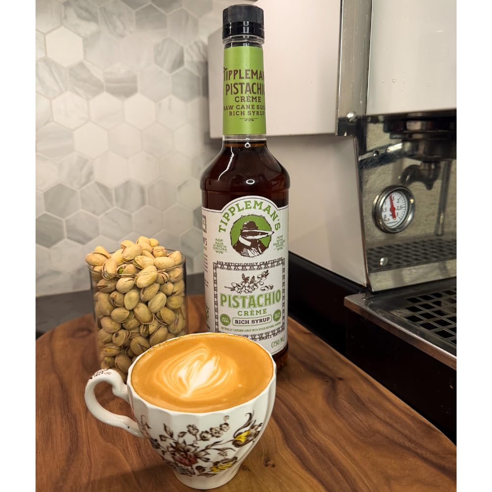 Tippleman's Pistachio Creme Syrup cold brew enhancement with subtle sweetness