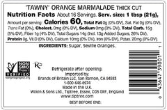 Tiptree Tawny Marmalade spread on toast with thick Seville orange chunks.