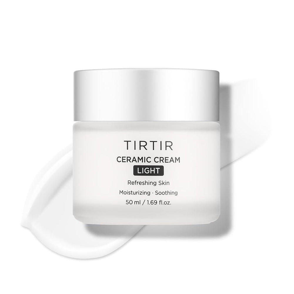 TIRTIR Ceramic Cream Light packaging close-up highlighting premium hydration.